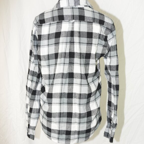 LNC American Rag 100% Cotton Western Cowboy Mens Medium Plaid Shirt Button Down - Picture 2 of 4